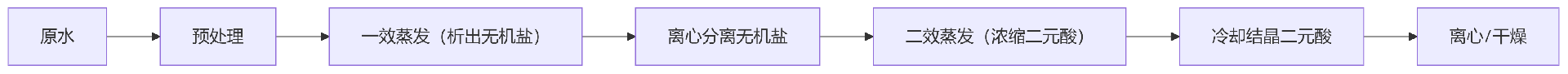 6T/h二元酸废水蒸发结晶设备